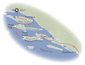 Dalmation Coast Map
